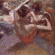 Edgar Degas Dancer triming dress painting